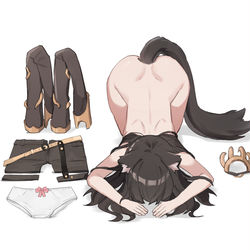 This is a pixiv picture whose title is 猫猫土下座.
