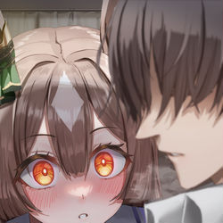 This is a pixiv picture whose title is 居眠りトレーナーと掛かりダイヤ.