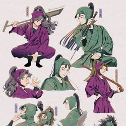 This is a pixiv picture whose title is 忍たま.