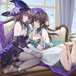 This is a pixiv picture whose title is 天才们的闺中游戏.