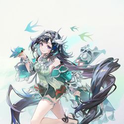 This is a pixiv picture whose title is 藍硯.