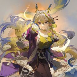 This is a pixiv picture whose title is 画了黍.