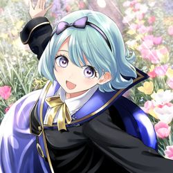 This is a pixiv picture whose title is 魚座の魔女.