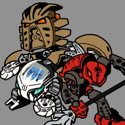 This is a pixiv picture whose title is Bionicle.
