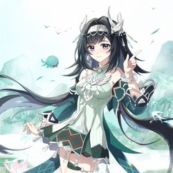 This is a pixiv picture whose title is 幽谷银影.