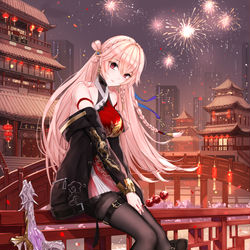 This is a pixiv picture whose title is 锦衣夜游.