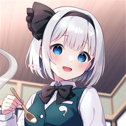 This is a pixiv picture whose title is 看病してくれる妖夢ちゃん.