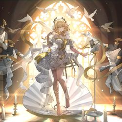 This is a pixiv picture whose title is -The Birth of Aglaea-.