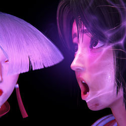 This is a pixiv picture whose title is mai vs aki ryona SA3&CA.