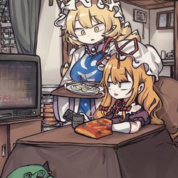 This is a pixiv picture whose title is 八雲家（冬）.