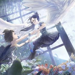 This is a pixiv picture whose title is Under The Moonlight.