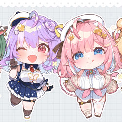 This is a pixiv picture whose title is カノ女SD.