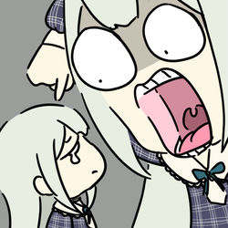 This is a pixiv picture whose title is 若葉睦 & mortis.