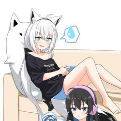 This is a pixiv picture whose title is フワフワ枕.