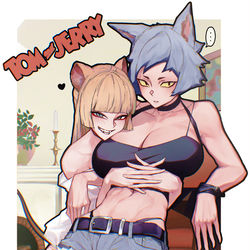 This is a pixiv picture whose title is TOM and JERRY.
