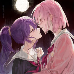 This is a pixiv picture whose title is 🌕.