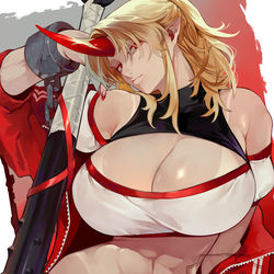 This is a pixiv picture whose title is 勇儀さん.