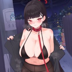 This is a pixiv picture whose title is 「シャーレの先生は、こういう趣味があったのかしら？」.