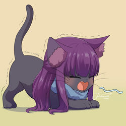 This is a pixiv picture whose title is 🐱伸びをする.