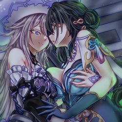 This is a pixiv picture whose title is Secret meeting.