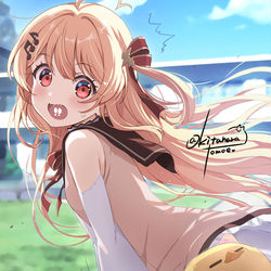 This is a pixiv picture whose title is Request🐤ホロライブ音乃瀬奏ちゃん♪.