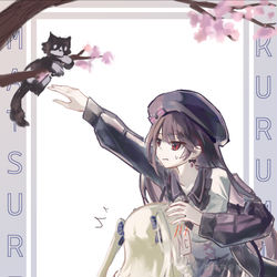 This is a pixiv picture whose title is 救个猫.