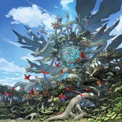 This is a pixiv picture whose title is ヴァンガード【降誕の龍樹ゼフィロギィラ】.