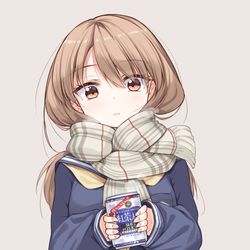This is a pixiv picture whose title is 「寒いね……」.