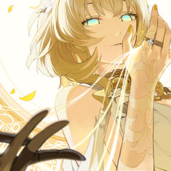 This is a pixiv picture whose title is 「すべての糸は、指先に。」.
