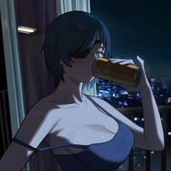 This is a pixiv picture whose title is 夜晚.