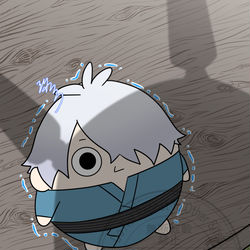 This is a pixiv picture whose title is お留守番ふわのじゃ.