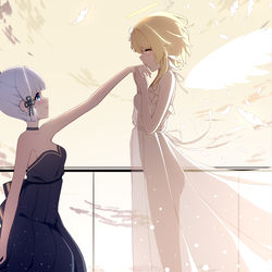 This is a pixiv picture whose title is 荧鹭-天堂坠落-ever forever.