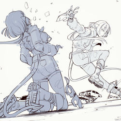 This is a pixiv picture whose title is 「へぇ…アタイ、死ぬ時こんな顔するんだ」.