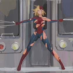 This is a pixiv picture whose title is 蜘蛛侠初华.