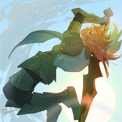 This is a pixiv picture whose title is ムーンサルト　ブレスオブザワイルド.
