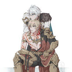 This is a pixiv picture whose title is 気になる….