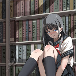 This is a pixiv picture whose title is あなたの隣は私じゃないって。叶わない恋だってわかってた.