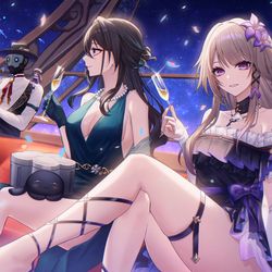 This is a pixiv picture whose title is NewYearsParty🥂.