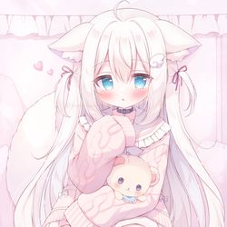 This is a pixiv picture whose title is 「おにいちゃん大好き…っ🤍」.