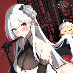 This is a pixiv picture whose title is シラ 東煌風ドレス.