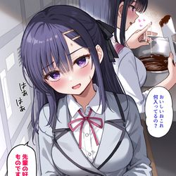This is a pixiv picture whose title is 先輩の好きなものを入れたチョコですよ.