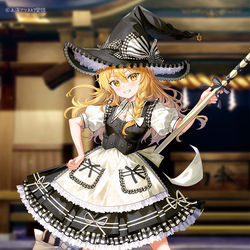 This is a pixiv picture whose title is 霧雨魔理沙.