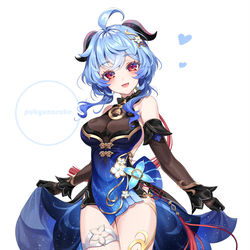 This is a pixiv picture whose title is 甘雨.