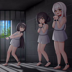 This is a pixiv picture whose title is 长风级奴隶调教.