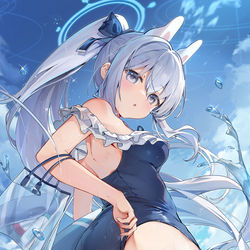 This is a pixiv picture whose title is 水着ミヤコ.