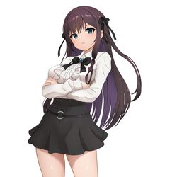 This is a pixiv picture whose title is 腕組み.