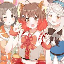 This is a pixiv picture whose title is どうぶつ補習組.