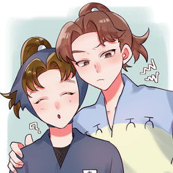 This is a pixiv picture whose title is 利こま.