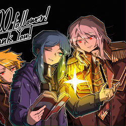 This is a pixiv picture whose title is 5000follower!.