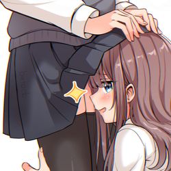 This is a pixiv picture whose title is Into the skirt.